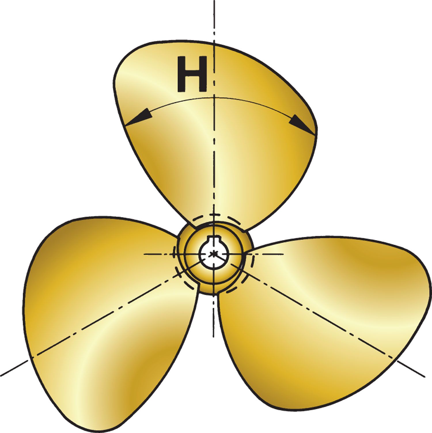 Vetus P3B Propeller 19'Ø, 18' Steigung